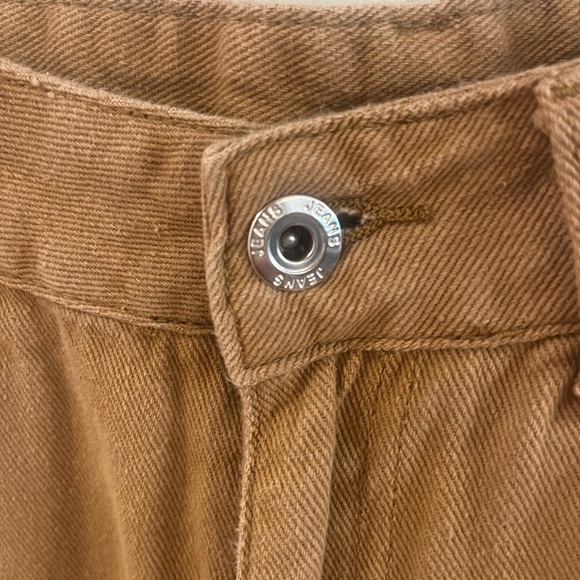 SHEIN women’s tan colored jeans with fringe legs, size 4 - Picture 2 of 5